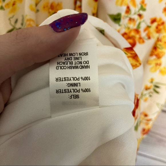 Lulu’s Day Date White Floral Print Tie Back Dress - Picture 12 of 12